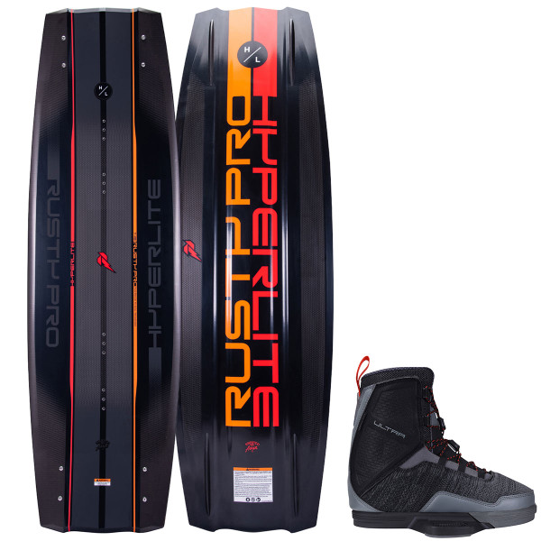 Hyperlite Rusty Pro Wakeboard Package w/ Ultra Bindings
