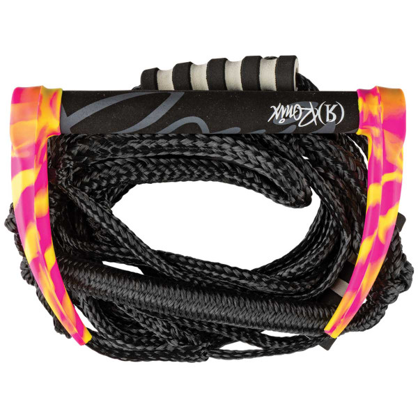 Ronix Silicone Bungee Wakesurf Rope & Handle Combo Surf 11 in. [Tropical Swirl] 2