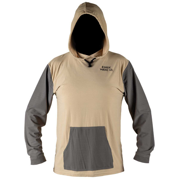Ronix UV Shade Wick Dry Hoodie [Sand/Charcoal]