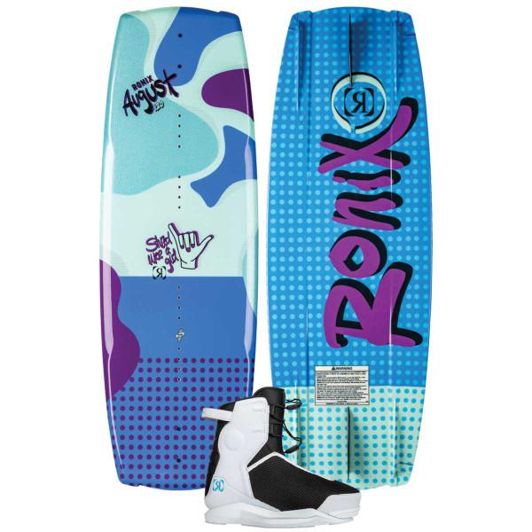 Ronix August Girl's Wakeboard Package w/ Vision Pro Bindings