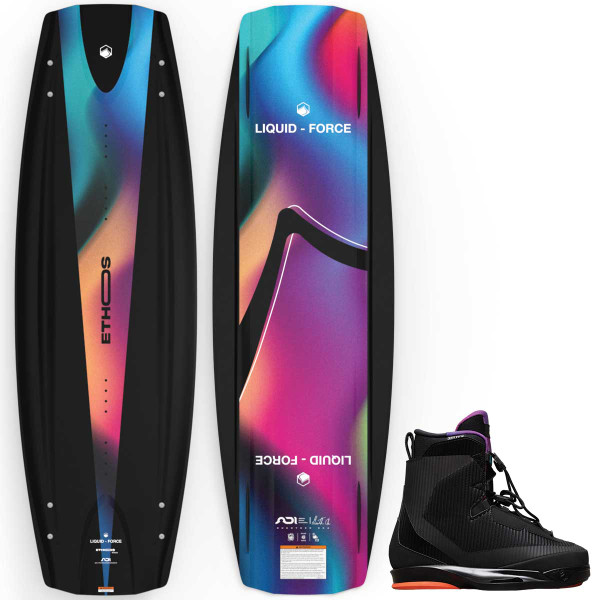 Liquid Force Ethos Wakeboard Package w/ Vertex 6X Bindings