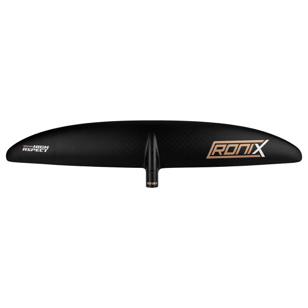 Ronix High Aspect Front Wing - Shadow Carbon [Midnight/Gold]