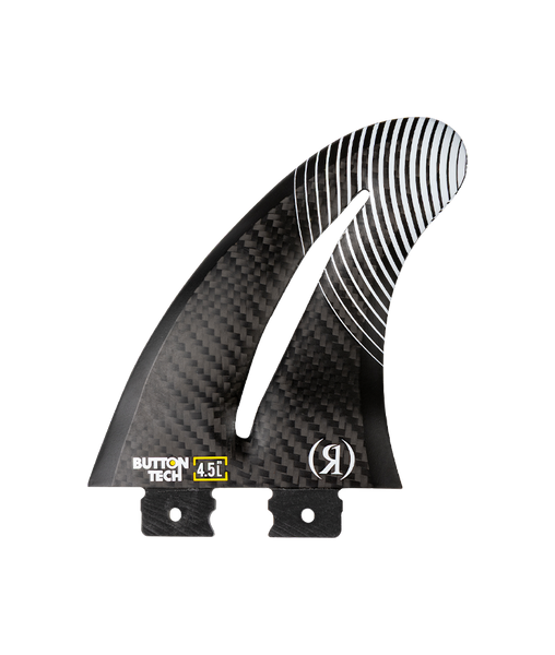 Ronix 4.5 in Button Flo Thru Surf Fin [Carbon]