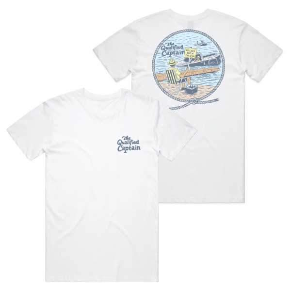 The Qualified Captain Back In T-Shirt [White]