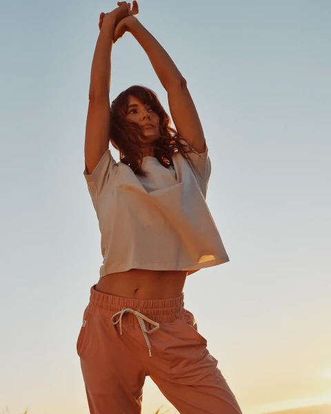 Follow Rhea Oversized Women's T-Shirt [Sand] 6