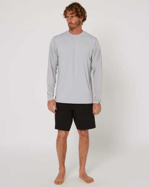 Follow Hybrid T-Shirt L/S [Light Grey]