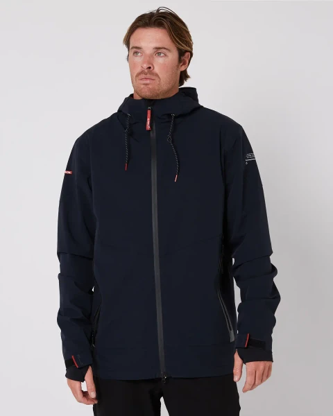 Follow Spray Zip Through Jacket [Black]
