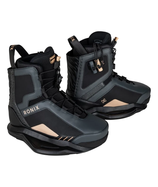 Ronix Rise Intuition Women's Wakeboard Bindings [Black Cheetah/Apricot] 