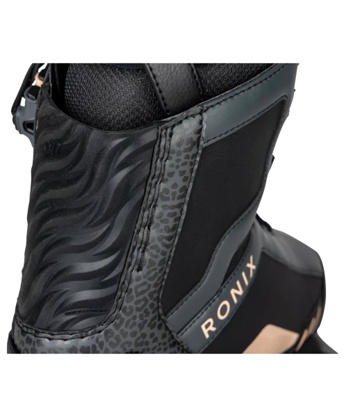 Ronix Rise Intuition Women's Wakeboard Bindings [Black Cheetah/Apricot] 5