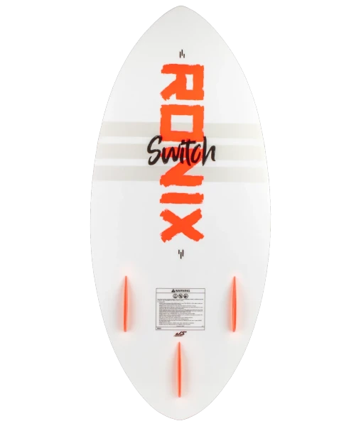 Ronix Switch Skimmer Tuff Tech Kid's Skim Wakesurf Board [Textured White/Orange] 3