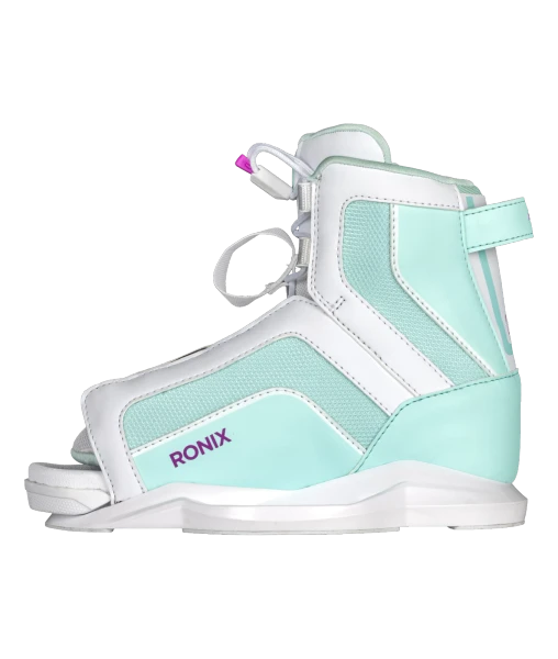Ronix August Stage 1 Girl's Wakeboard Bindings [White/Mint] 2