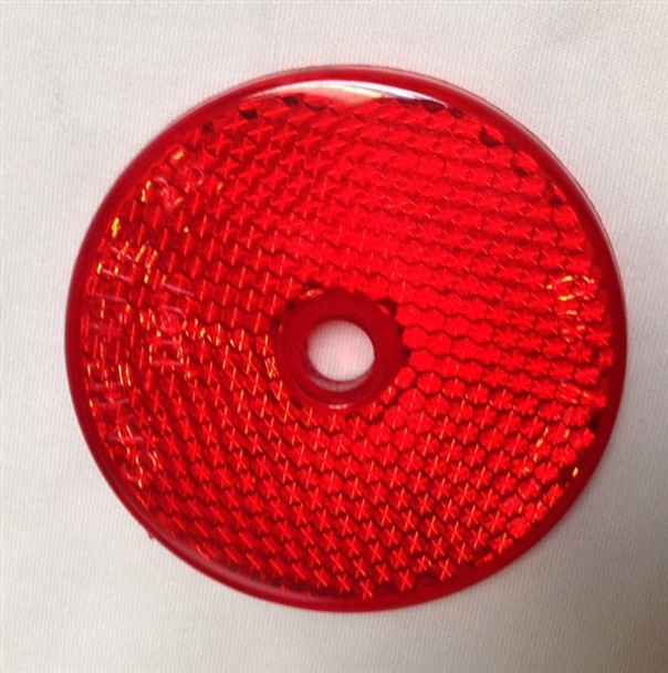 Red 2" Round Reflector for MasterCraft Trailers