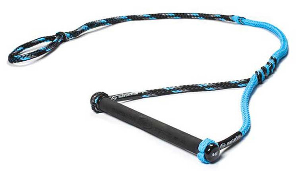 MasterLine 13" Custom Waterski Handle - Black/Silver/Baby Blue