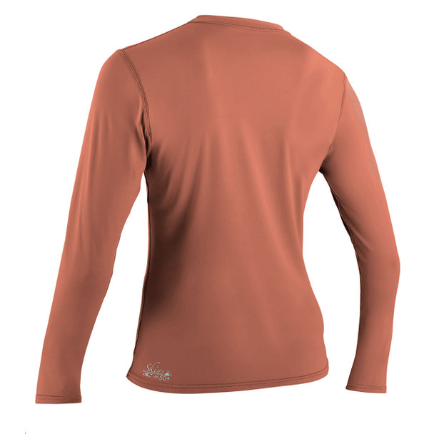 O'Neill Womens Basic Skins L/S Sun Shirt - Light Grapefruit 1