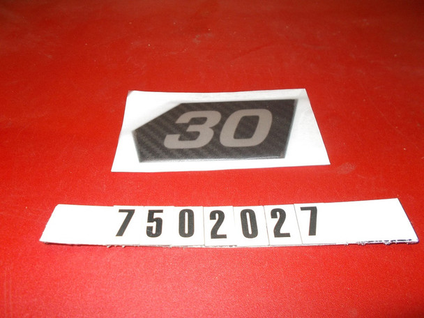 Decal - "X30" Designator 2014