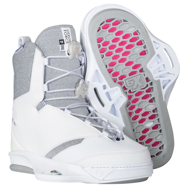 Liquid Force 2024 Tao 6X White Wakeboard Bindings