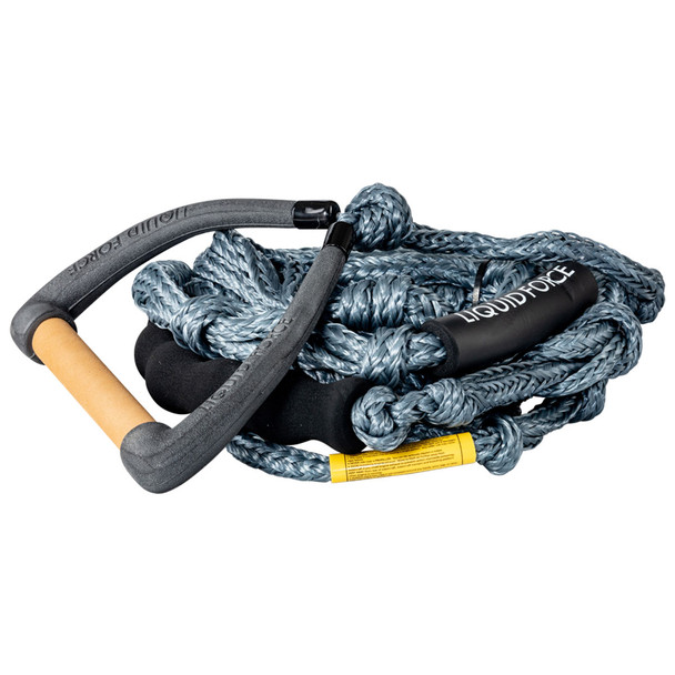 Liquid Force DLX Molded Surf Rope & Handle Combo (Grey/Tan)