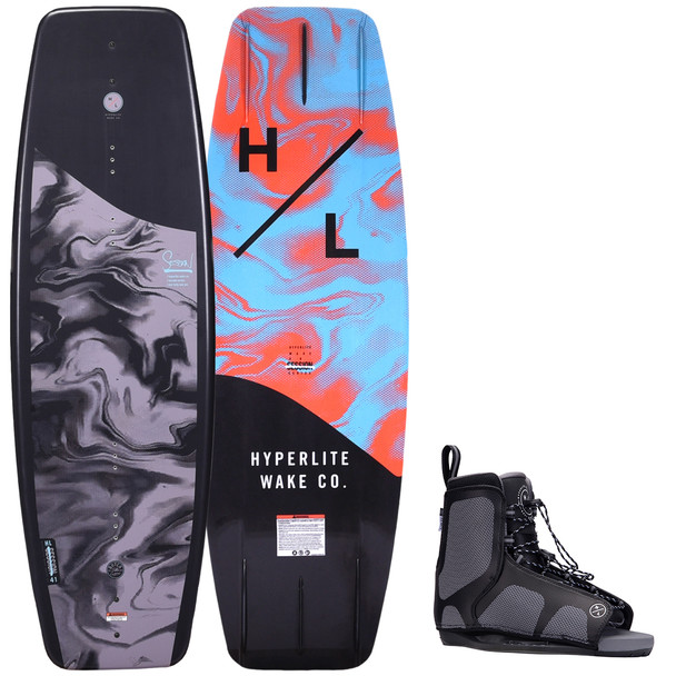 Hyperlite Session Wakeboard Package w/ Remix Bindings 2024 1