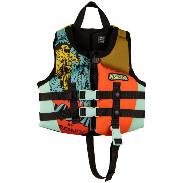 Ronix Vision CGA Child Life Vest [Blue/Orange/Yellow] 30-50lbs