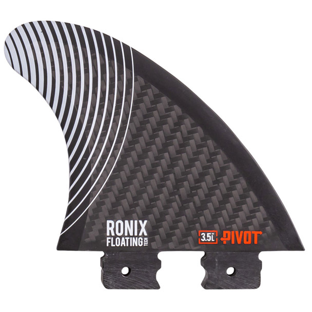 Ronix 3.5 in. Floating Button Pivot - Left Surf Fin - Carbon