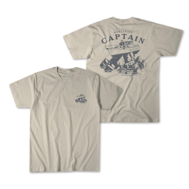 The Qualified Captain On The Rocks T-Shirt [Sand]