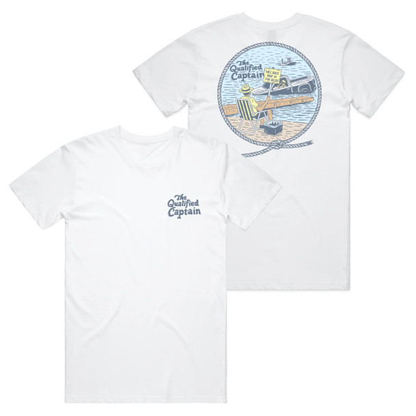 The Qualified Captain Back In T-Shirt [White]