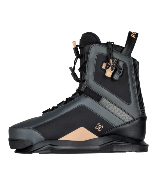Ronix Rise Intuition Women's Wakeboard Bindings [Black Cheetah/Apricot] 2