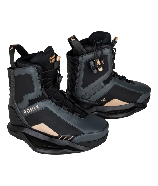 Ronix Rise Intuition Women's Wakeboard Bindings [Black Cheetah/Apricot] 3