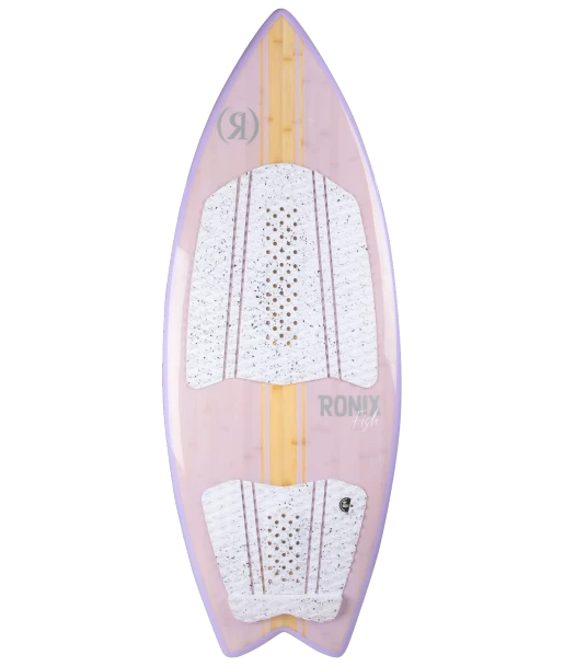 Ronix Fish Koal Classic Women's Wakesurf Board [Glossy Lilac Bamboo] 2