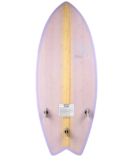 Ronix Fish Koal Classic Women's Wakesurf Board [Glossy Lilac Bamboo] 3