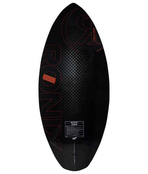 Ronix Carbon Air Core 4 Skim Wakesurf Board [ Metallic Black/Red] 2