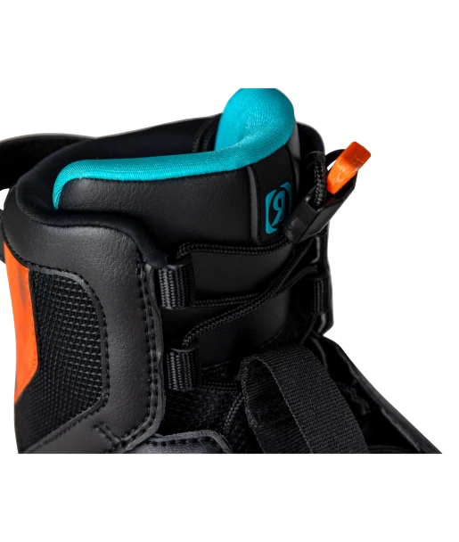 Ronix Vision Stage 1 Kid's Wakeboard Bindings [Black/Blue/Hot Red] 4