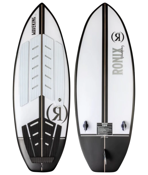 Ronix Wave King XL Flyweight Skim Wakesurf Board 5'4 [Arctic White/Black]