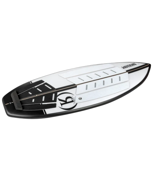 Ronix Wave King XL Flyweight Skim Wakesurf Board 5'4 [Arctic White/Black] 4