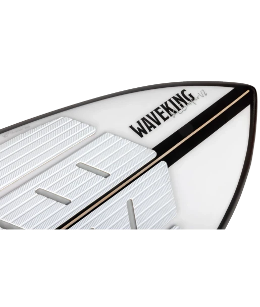 Ronix Wave King XL Flyweight Skim Wakesurf Board 5'4 [Arctic White/Black] 8