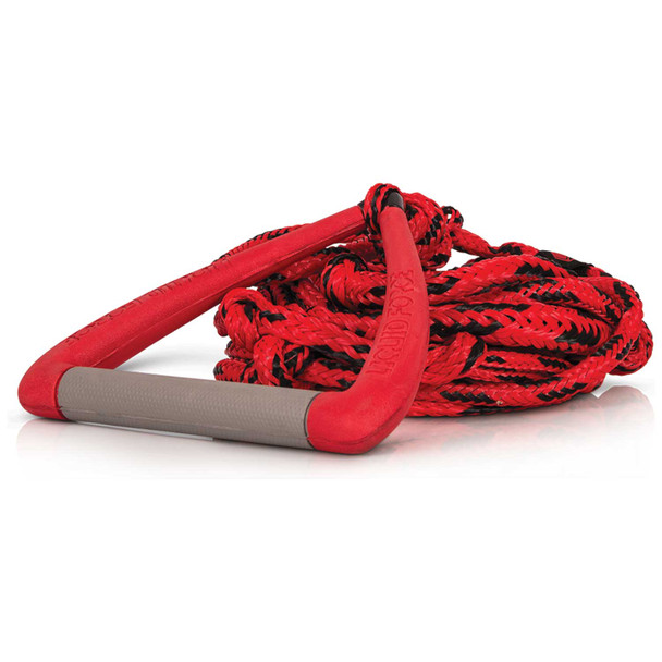 Liquid Force DLX Floating Surf Rope [Red] Wakesurf Rope & Handle