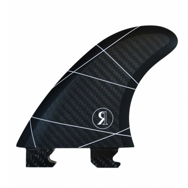 Ronix 3.5" Floating Fin-S 2.0 Tool-Less Fiberglass Right Surf Fin (Charcoal)