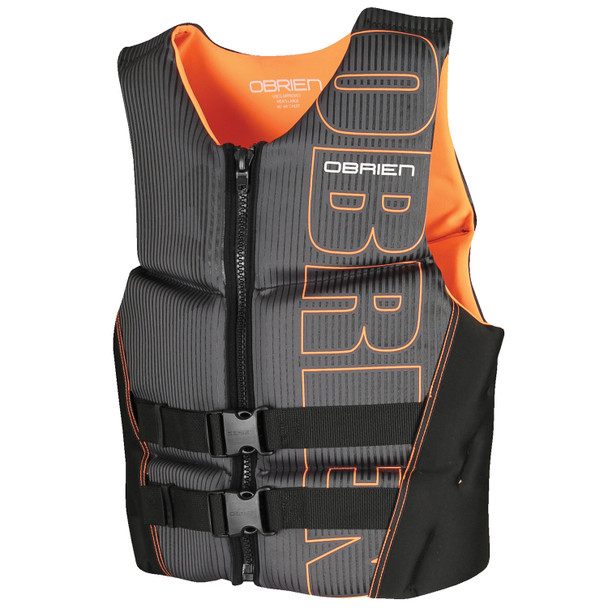 O'Brien 2022 Flex V-Back (Black/Orange) CGA Life Jacket