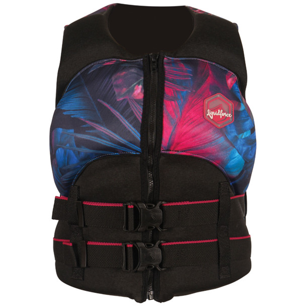 Liquid Force Heartbreaker (Black/Tropical) Women's CGA Life Jacket 2024