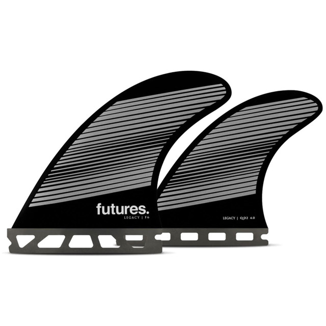 Futures Legacy F6 Quad Fins (Grey/Black)