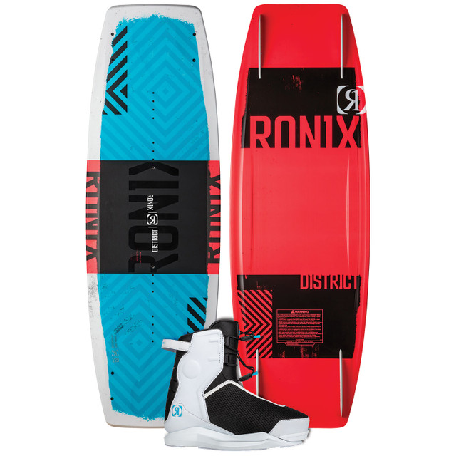 Ronix District 129 w/ Vision Pro Kid's Wakeboard & Bindings Package 2022