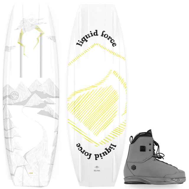 Liquid Force 2023 Bullox Aero Wakeboard with Idol 6X Bindings