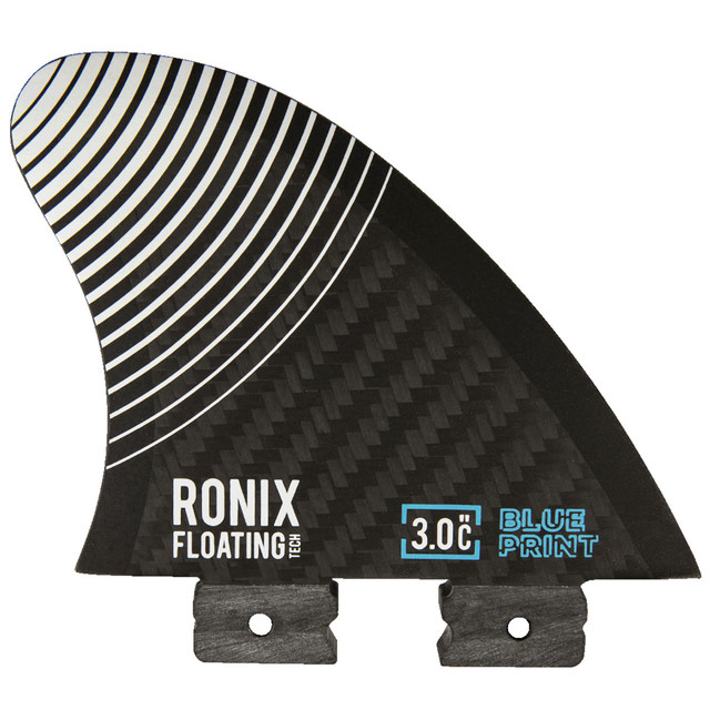 Ronix 3.0 Inch Floating Button Center Surf Fin Carbon