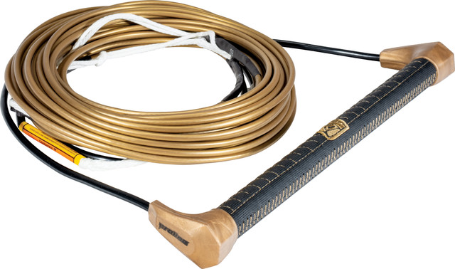 Proline 25ft LGS Suede w/ PE Wakesurf Rope & Handle Combo - Gold