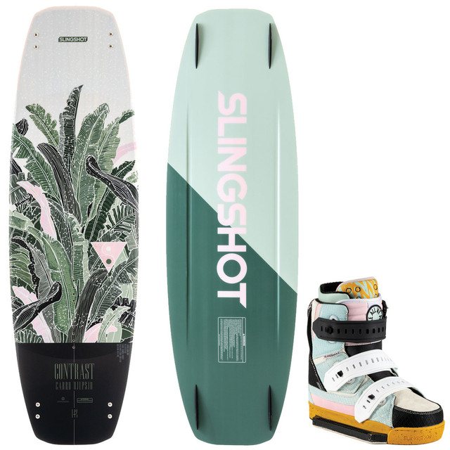 Slingshot Contrast Women's Wakeboard Package w/ Copycat Bindings 2023