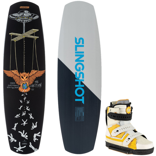 Slingshot Coalition Wakeboard Package w/ Space Mob Bindings 2023