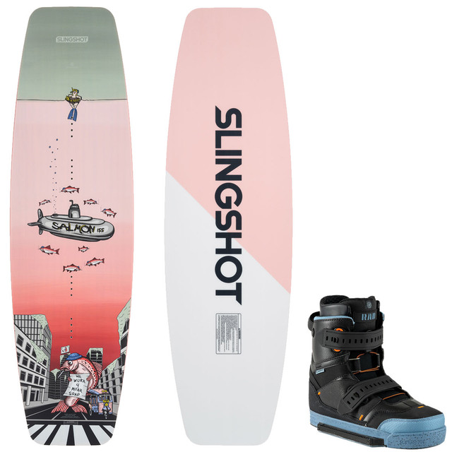 Slingshot Salmon 155cm Wakeboard Package w/ Rad Bindings 2023