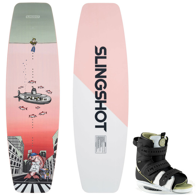 Slingshot Salmon 155cm Wakeboard Package w/ Option Bindings 2023