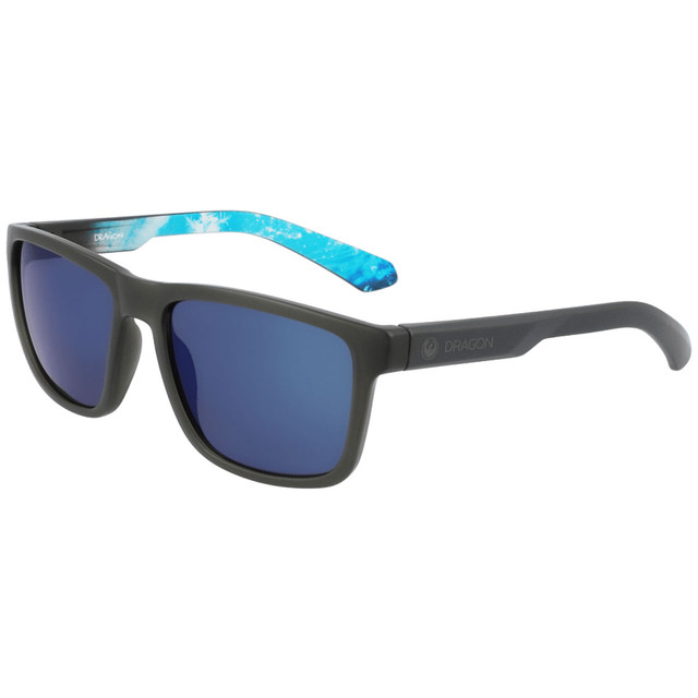 Dragon Reed Ion Sunglasses (Matte Grey/Permafrost/LL Gun Blue Ion)
