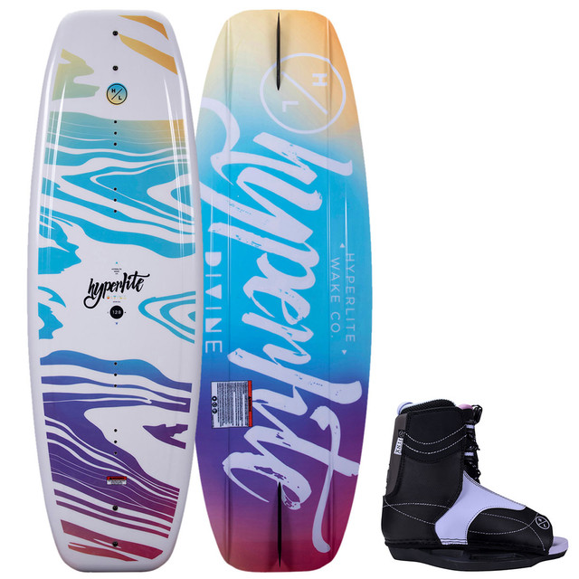 Hyperlite Divine Jr Wakeboard Package w/ Jinx Girl's Bindings 2024